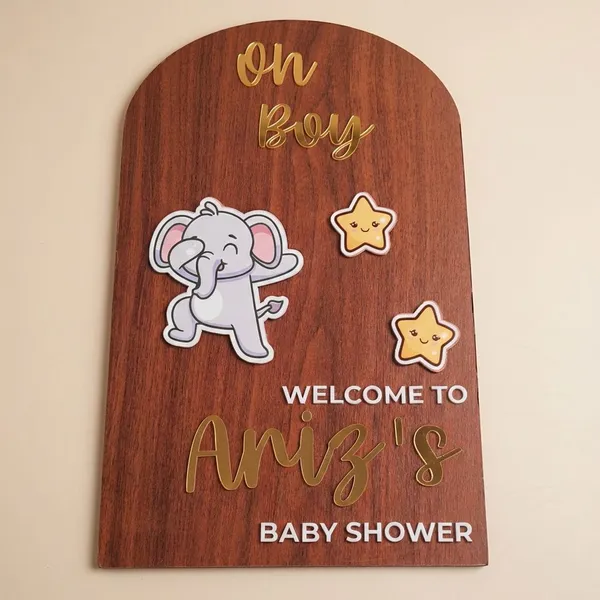 Multicolor_Metal_Baby_Shower_Welcome_Sign_For_Gifting