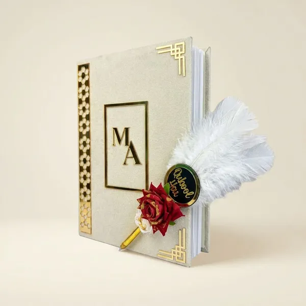 Multicolor_Metal_Customised_Nikah_Nama_With_Qubool_Hai_Pen_For_Gifting
