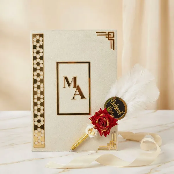 Multicolor_Metal_Customised_Nikah_Nama_With_Qubool_Hai_Pen_For_Gifting