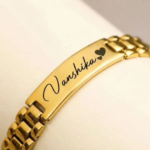 Multicolor_Metal_Personalized_Chain_Custom_Name_Bracelet_For_Gifting