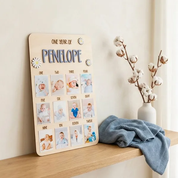 Multicolor_Metal_Baby_Monthly_Photo_Board_For_Gifting