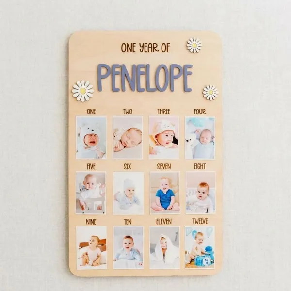Multicolor_Metal_Baby_Monthly_Photo_Board_For_Gifting