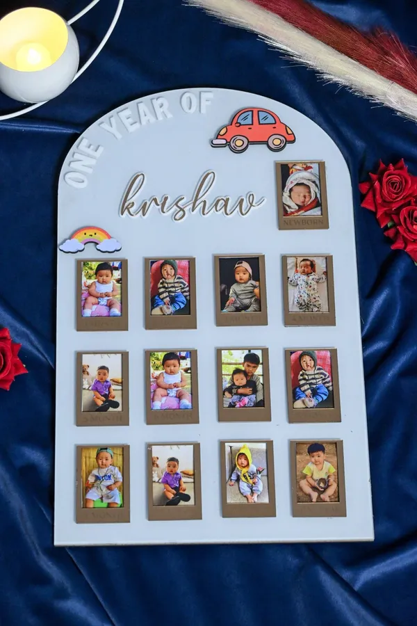 Multicolor_Metal_Baby_Photo_Board_With_Arch_Shape_For_Gifting