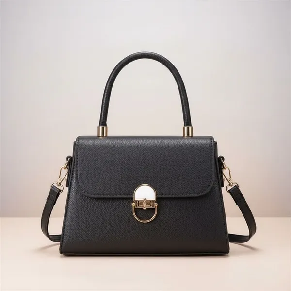 Black_Daring_Lock_Handbag_For_Women__|_Premium_Handbag_With_Durable_Straps
