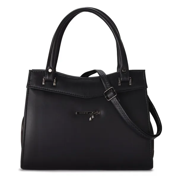 Black_Big_Pasting_Handbag_For_Women_|_Premium_Handbag_With_Durable_Straps
