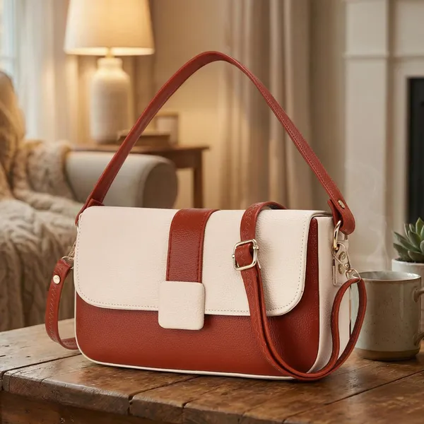 Brown_Two_Tone_Handbag_For_Women_|_Premium_Handbag_With_Durable_Straps