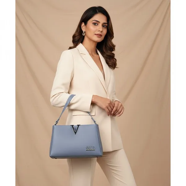 Gray_Victory_Sign_Handbag_For_Women__|_Premium_Handbag_With_Durable_Straps