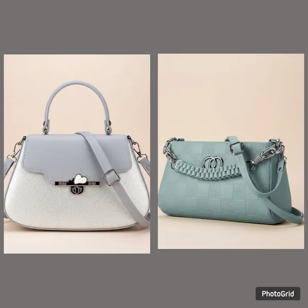 Grey_&_Green_Heart_Lock_Hanbag_For_Women_|_Pack_Of_2_Handbag_With_Durable_Straps