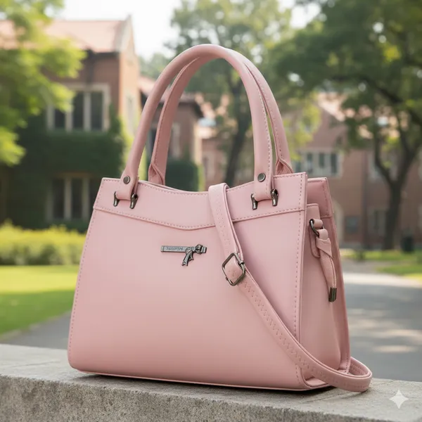 Pink_Big_Pasting_Handbag_For_Women_|_Premium_Handbag_With_Durable_Straps