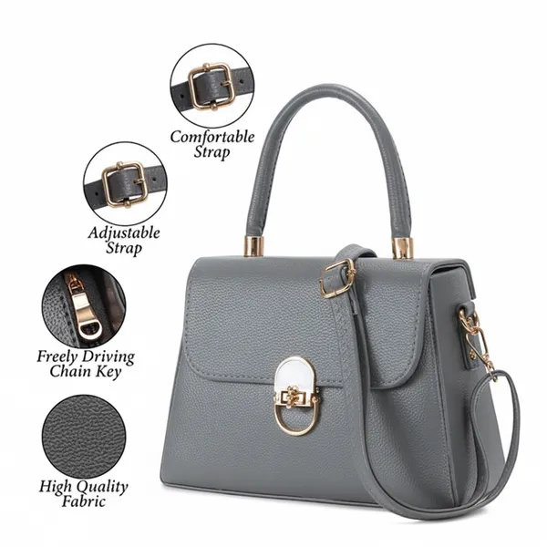 Grey_Daring_Lock_Handbag_For_Women_|_Premium_Handbag_With_Durable_Straps