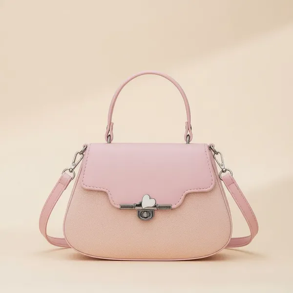 Pink_Heart_Lock_Hanbag_For_Women_|_Premium_Handbag_With_Durable_Straps