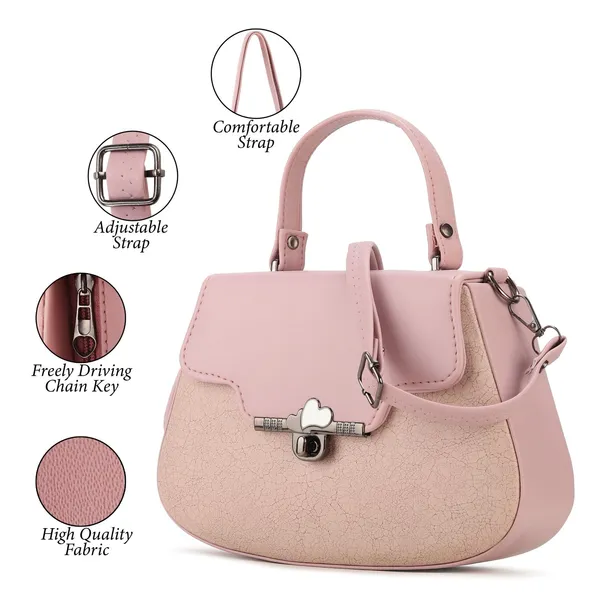 Pink_Heart_Lock_Hanbag_For_Women_|_Premium_Handbag_With_Durable_Straps