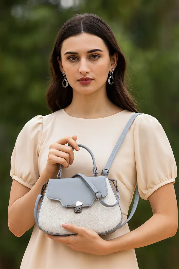 Grey_&_Green_Heart_Lock_Hanbag_For_Women_|_Pack_Of_2_Handbag_With_Durable_Straps