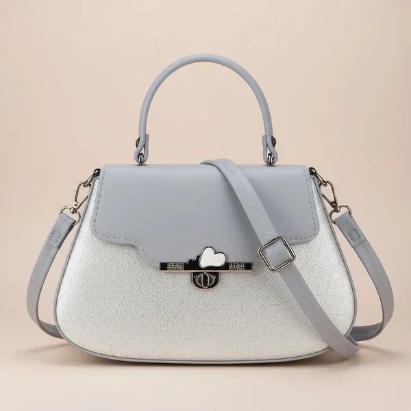 Grey_&_Green_Heart_Lock_Hanbag_For_Women_|_Pack_Of_2_Handbag_With_Durable_Straps
