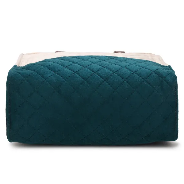 Ivory_&_Teal_Quilted_Office_Lunch_Bag