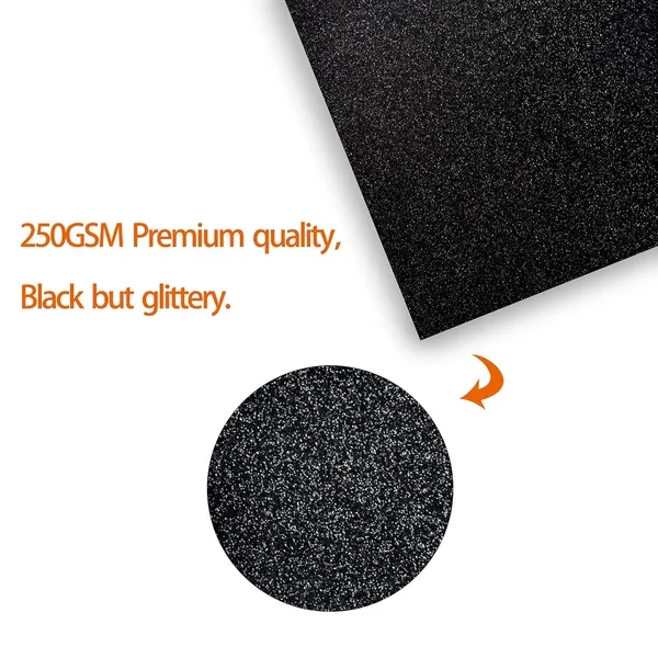 Black_Simetufy_Black_Glitter_Cardstock_-_15_Sheets_12"_X_12"_Cardstock_For_Cricut,_Diy_Projects,_Scrapbooking,_Invitations_-_250_Gsm_Easy_To_Cut
