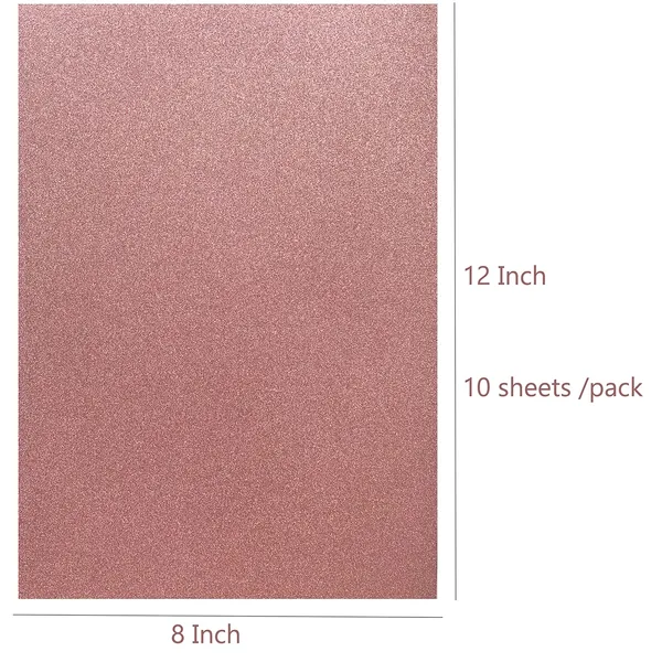 Black_Glitter_Cardstock,_Misscrafts_10_Sheets_12"_X_8"_Sparkling_Glitter_Cardstock_250Gms_Scrapbooking_Craft_Paper_For_Cardmaker_Diy_Christmas_Wedding_Birthday_Decoration_Craft_(Rosegold)