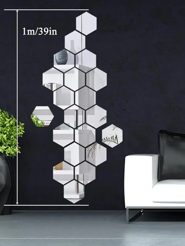 Silver_12_Pcs_Silver_Hexagon_Mirror_Wall_Stickers_|_Removable_Acrylic_Mirror_Decals_For_Wall_|_Honeycomb_Design_Wall_Decor_For_Living_Room,_Bedroom_&_Home_Decoration