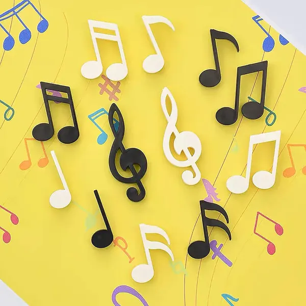 Multicollor_12Pcs_Magnets_Fridge,Black_And_White_Musical_Notes_Small_Fridge_Magnets_Cute_Decorative_Magnets,Refrigerator_Magnets_Office_Kitchen_Magnets_Locker_Glass_Magnets