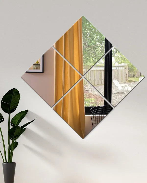 Multicollor_Unbreakable_Full_Length_Wall_Mirror_Tiles,Made_Of_Unbreakable_Plexiglass_Acrylic,Extra_Thick_1/8"_4_Pack_12"X12",_Long_Mirrors_For_Bedroom_Door,Usde_For_Closet,Workout_For_Home_Gym_Body