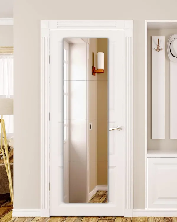 Multicollor_Unbreakable_Full_Length_Wall_Mirror_Tiles,Made_Of_Unbreakable_Plexiglass_Acrylic,Extra_Thick_1/8"_4_Pack_12"X12",_Long_Mirrors_For_Bedroom_Door,Usde_For_Closet,Workout_For_Home_Gym_Body