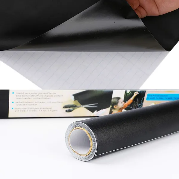 Multicollor_Junmu_Chalkboard_Self_Adhesive_Contact_Paper-Removable_Chalk_Wall_Vinyl_Sticker_17.7"_X_78.7"_Blackboard_Roll_Wallpaper_Decals_Diy&Craft_Wallpaper_School,Office,Home,Kid,Art,Decoration