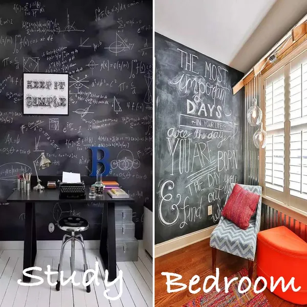 Multicollor_Junmu_Chalkboard_Self_Adhesive_Contact_Paper-Removable_Chalk_Wall_Vinyl_Sticker_17.7"_X_78.7"_Blackboard_Roll_Wallpaper_Decals_Diy&Craft_Wallpaper_School,Office,Home,Kid,Art,Decoration