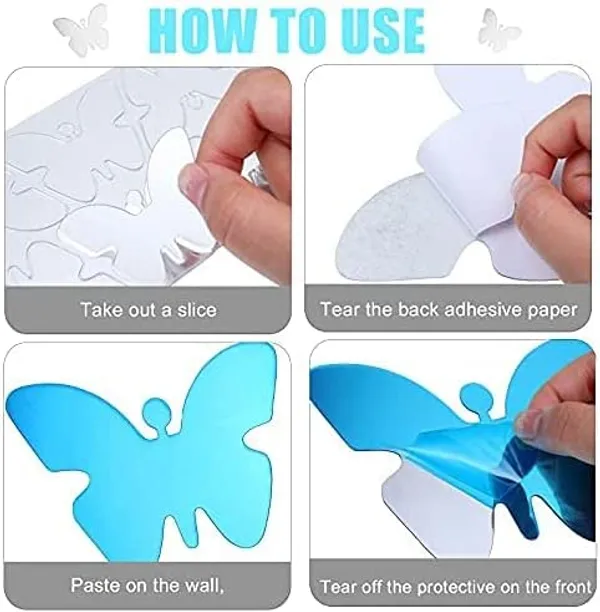 Silver_17_Pieces_3D_Butterfly_Acrylic_Mirror_Sticker_|_Removable_Butterfly_Wall_Decals_|_Mural_Stickers_For_Decoration/Diy_Projects/Party_Supplies_|_Silver