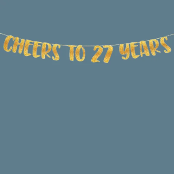 Gold_Cheers_To_27_Years_Banner_|_27Th_Birthday_Party_Golden_Glitter_Banner_|_Party_Decorations_And_Supplies_|_Wedding_Anniversary_Decorations_|_Pre-Strung