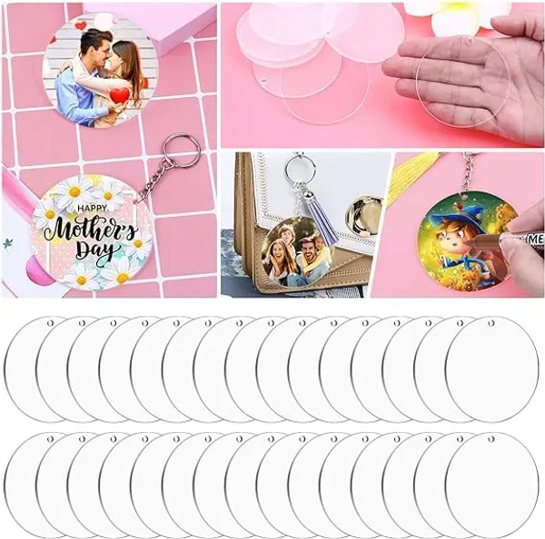 Transparent_Acrylic_Blank_Keychain_|_30_Pcs_Ornament_Acrylic_Blanks_Discs_Keychain_|_3.5_Inch_Round_With_Hole_For_Engraving_Diy_Projects_|_Clear