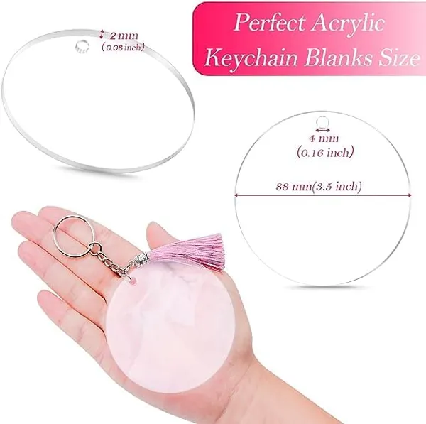 Transparent_Acrylic_Blank_Keychain_|_30_Pcs_Ornament_Acrylic_Blanks_Discs_Keychain_|_3.5_Inch_Round_With_Hole_For_Engraving_Diy_Projects_|_Clear