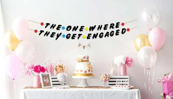 Black_Trflearte_The_One_Where_They_Get_Engaged_Banner_|_Friends_Theme_Engagement_Party_Decoration_|_Funny_Bridal_Shower_&_Proposal_Décor_|_Pre-Assembled_Hanging_Garland_For_Engagement_Celebration