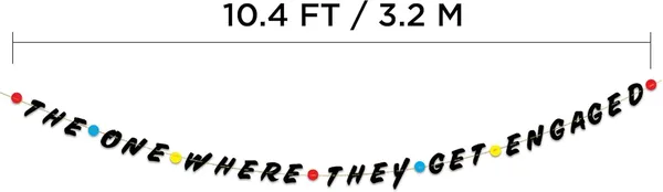 Black_Trflearte_The_One_Where_They_Get_Engaged_Banner_|_Friends_Theme_Engagement_Party_Decoration_|_Funny_Bridal_Shower_&_Proposal_Décor_|_Pre-Assembled_Hanging_Garland_For_Engagement_Celebration