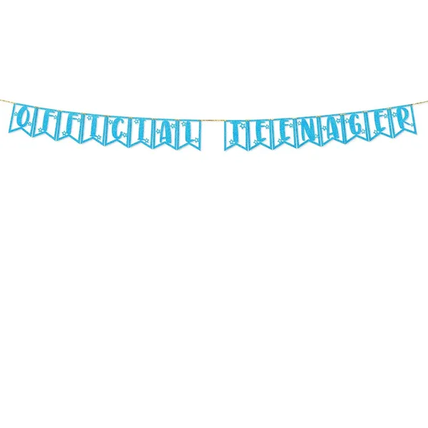 Blue_13Th_Birthday_Decorations_-_Official_Teenager_Glitter_Banner_|_Blue_Glitter_Bunting_For_Girls_&_Boys_|_13Th_Birthday_Party_Supplies_|_Pre-Assembled_|_No_Diy_Required
