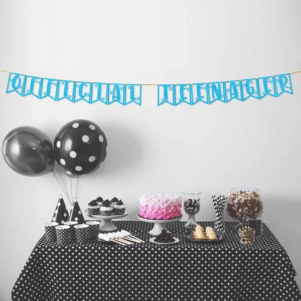 Blue_13Th_Birthday_Decorations_-_Official_Teenager_Glitter_Banner_|_Blue_Glitter_Bunting_For_Girls_&_Boys_|_13Th_Birthday_Party_Supplies_|_Pre-Assembled_|_No_Diy_Required