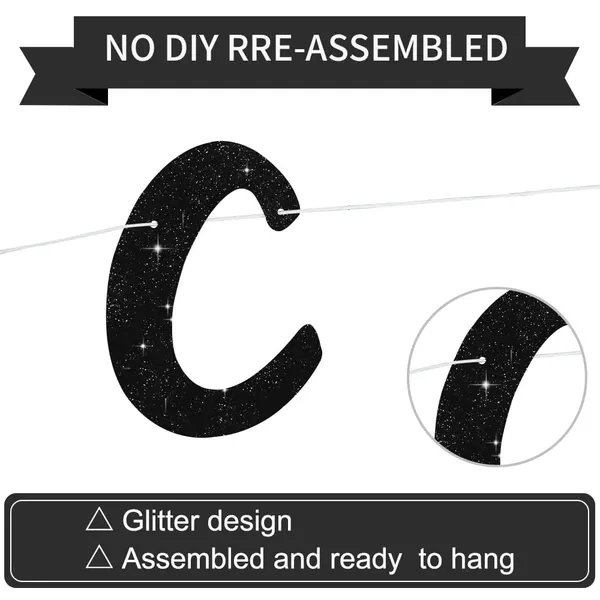 Black_Congratulations_Banner_|_Black_Glitter_With_Black_&_Gold_Circle_Garland_|_Graduation,_Engagement,_Retirement,_And_Achievement_Party_Decoration_|_Pre-Strung_&_Reusable_Glitter_Garland