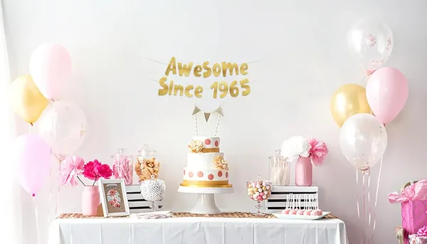Gold_Triflearte®_Awesome_Since_1965_Banner_|_Gold_Glitter_Birthday_Decoration_|_Milestone_Party_Garland_For_60Th_Birthday,_Anniversary_&_Celebrations_|_Pre-Strung_Party_Supplies