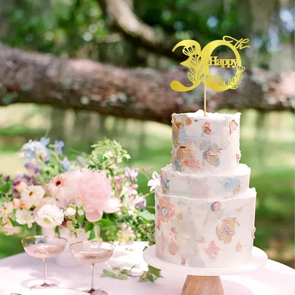 Gold_Happy_30Th_Birthday_Cake_Topper_|_Gold_Glitter_Cardboard_Cake_Decoration_|_30_Number_Topper_For_Birthday_Celebration_|_Reusable_&_Sturdy