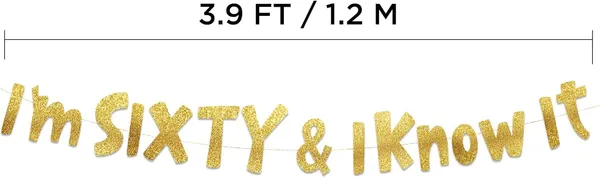 Gold_Triflearte®_I’M_Sixty_&_I_Know_It_Banner_|_Funny_60Th_Birthday_Gold_Glitter_Party_Decoration_|_Milestone_Celebration_Garland_For_Men_&_Women_|_Pre-Strung_Birthday_Banner