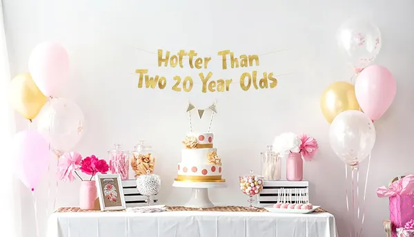 Gold_Hotter_Than_Two_20_Year_Olds_Banner_|_Gold_Glitter_40Th_Birthday_Party_Decoration_|_Funny_Birthday_Garland_For_Women_&_Men_|_Pre-Strung,_No_Diy_Needed
