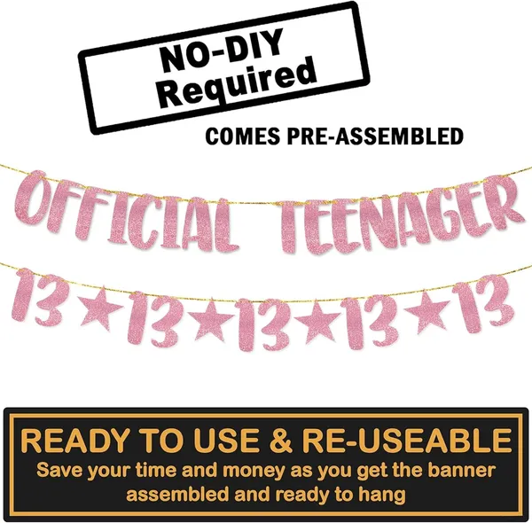 Pink_13Th_Birthday_Decorations_-_Official_Teenager_Glitter_Banner_With_Number_13_Garland_And_Cake_Topper_|_Rose_Pink_Glitter_Birthday_Decor_For_Girls_&_Boys_|_Pre-Assembled_|_No_Diy_Needed
