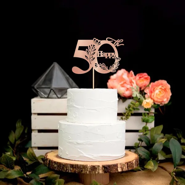 Gold_Happy_50Th_Birthday_Cake_Topper_|_Rose_Gold_Glitter_Cardboard_Cake_Decoration_|_50_Number_Topper_For_Birthday_Celebration_|_Reusable_&_Sturdy