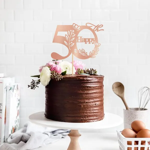 Gold_Happy_50Th_Birthday_Cake_Topper_|_Rose_Gold_Glitter_Cardboard_Cake_Decoration_|_50_Number_Topper_For_Birthday_Celebration_|_Reusable_&_Sturdy
