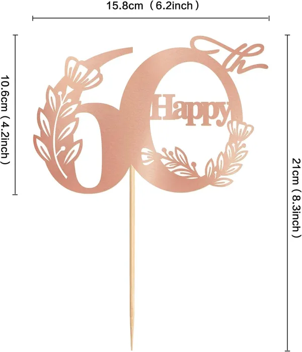 Gold_Happy_60Th_Birthday_Cake_Topper_|_Rose_Gold_Glitter_Cardboard_Cake_Decoration_|_60_Number_Topper_For_Birthday_Celebration_|_Reusable_&_Sturdy