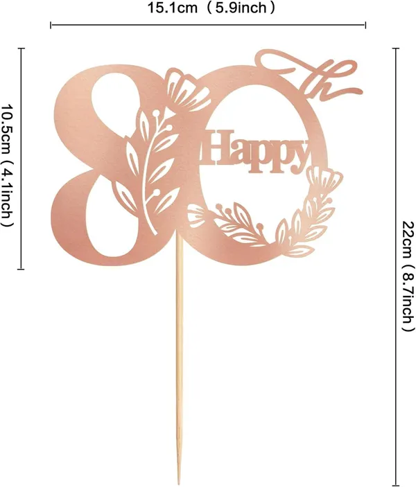 Gold_Happy_80Th_Birthday_Cake_Topper_|_Rose_Gold_Glitter_Cardboard_Cake_Decoration_|_80_Number_Topper_For_Birthday_Celebration_|_Reusable_&_Sturdy