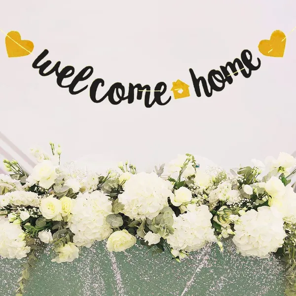 Red_Welcome_Home_Banner_With_Two_Hearts_|_Vivid_Gold_Glitter_"Welcome_Home"_Sign_|_Pre-Assembled_Party_Decoration_|_Housewarming,_Military_Return,_Baby_Arrival,_Family_Reunion,_Surprise_Decor_|_Black