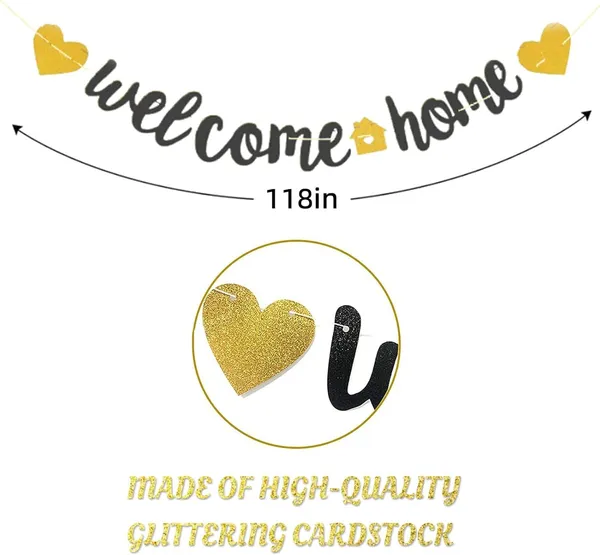 Red_Welcome_Home_Banner_With_Two_Hearts_|_Vivid_Gold_Glitter_"Welcome_Home"_Sign_|_Pre-Assembled_Party_Decoration_|_Housewarming,_Military_Return,_Baby_Arrival,_Family_Reunion,_Surprise_Decor_|_Black