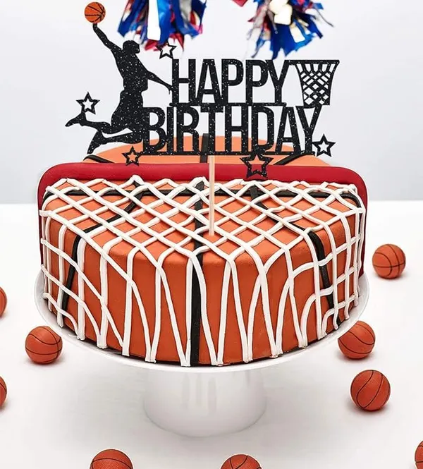 Black_Basketball_Happy_Birthday_Cake_Topper_|_Black_Glitter_Cake_Topper_For_Birthday_|_Birthday_Party_Decoration_|_Basketball_Theme_Party_|_Black