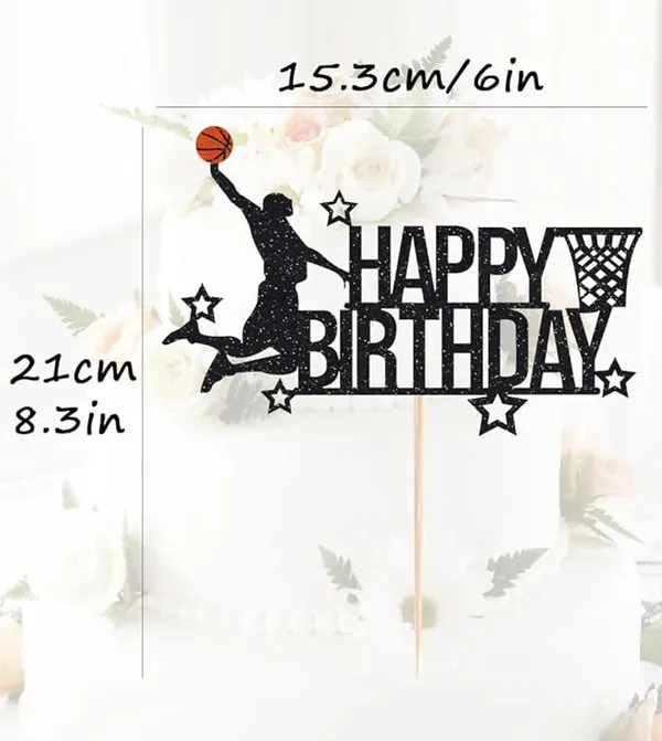 Black_Basketball_Happy_Birthday_Cake_Topper_|_Black_Glitter_Cake_Topper_For_Birthday_|_Birthday_Party_Decoration_|_Basketball_Theme_Party_|_Black