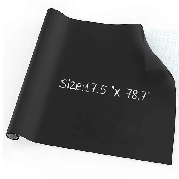 Multicollor_Chalkboard_Paper_-_1_Roll_Vinyl_Blackboard_Wall_Chalk_Bord_Sticker,_Giveaway_Of_Free:_5_Colored_Chalk_&_1_Erasable_White_Chalk_Marker_-_17.5"_X_78.7"